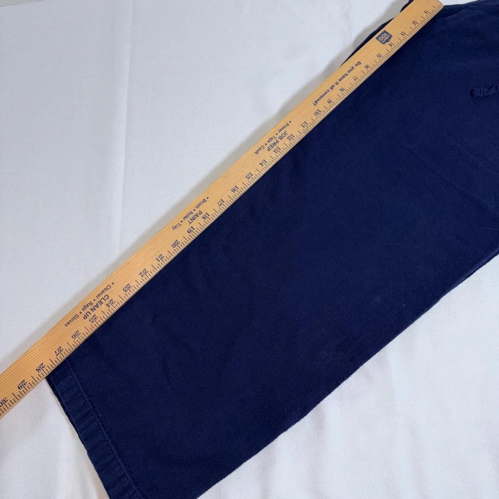 Polo Ralph Lauren Pajama Pants Large Navy Blue Excellent Cotton Drawstring Logo